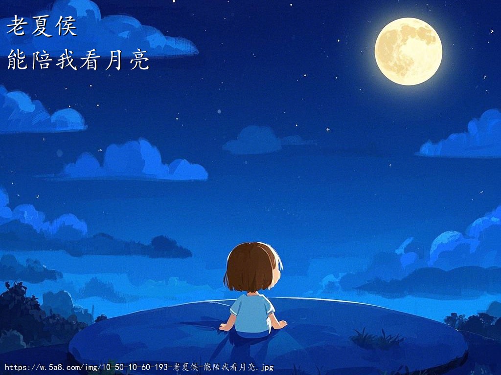 老夏侯能陪我看月亮搞笑图片