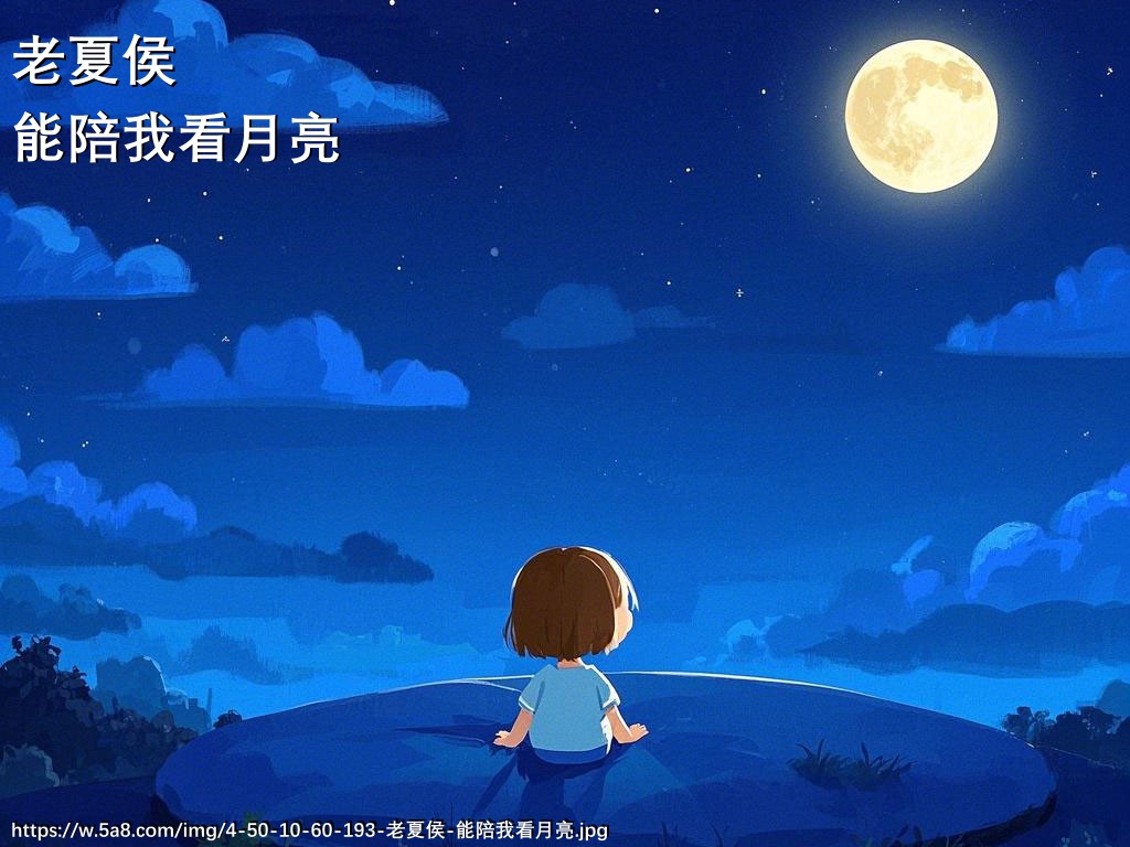 老夏侯能陪我看月亮搞笑图片